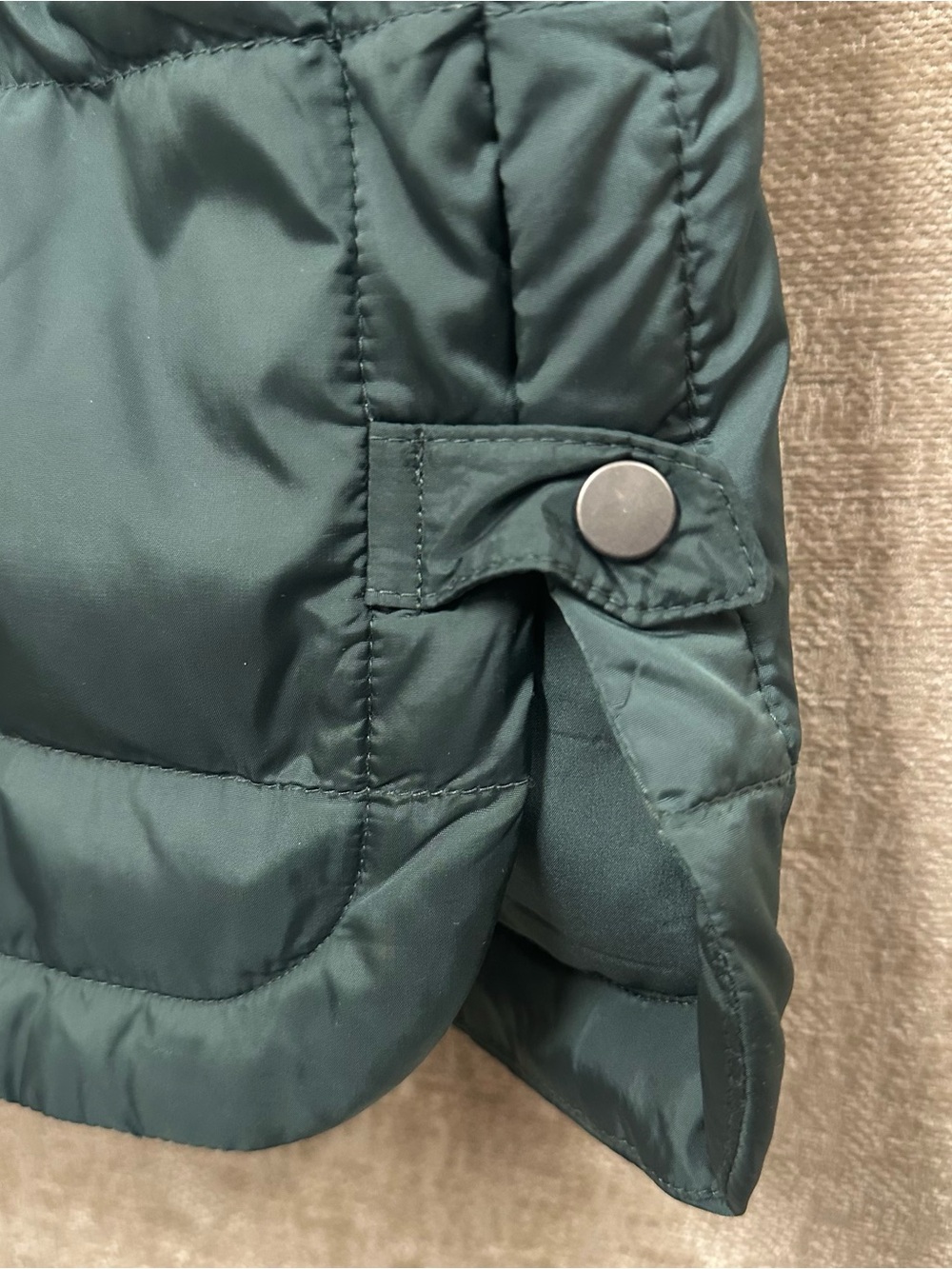 J. Jill down filled Women's Dark Green Puffer Vest - Picture 6 of 6